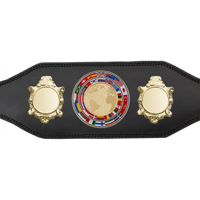 WORLD CHAMPIONSHIP BELT - BUD003/G/FLAG - AVAILABLE IN 4 COLOURS
